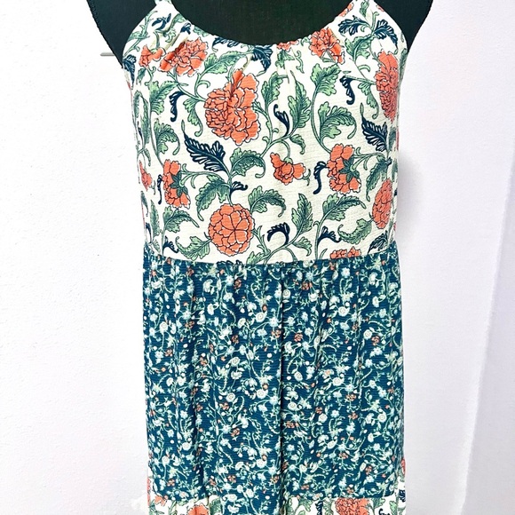 Cato Multicolored boho Tiered w/straps Sundress SMALL - Picture 7 of 8